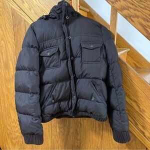 J. Crew Dark Brown Puffer Coat Size Medium